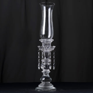 Elegant and Versatile Crystal Glass Hurricane Candle Holder