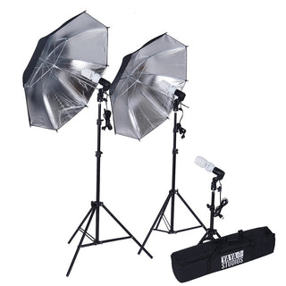 600W Professional Photography Video Studio Continuous Light Kit With Umbrellas - Perfect for Capturing Stunning Moments