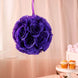 2 Pack | 7inch Purple Artificial Silk Rose Flower Ball, Silk Kissing Ball