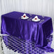 90x132Inch Purple Satin Seamless Rectangular Tablecloth