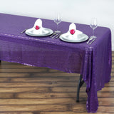 Add a Touch of Elegance with the Purple Sequin Tablecloth