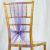 5pc x Chair Sash Organza - Purple