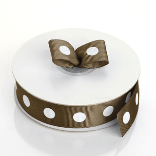 Chocolate Grosgrain Ribbon for DIY Crafts and Decor