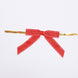 50 Pcs | 3inch Red/White Saddle Stitch Pre Tied Ribbon Bows, Gift Basket Party Favor Bags Decor#whtbkgd