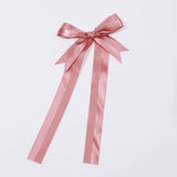 50 Pcs | 10inches Dusty Rose Pre Tied Ribbon Bows, Satin Ribbon With Gold Foil#whtbkgd
