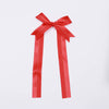 50 Pcs | 10inches Red Pre Tied Ribbon Bows, Satin Ribbon With Gold Foil#whtbkgd
