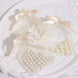 50 Pcs 3inch Beige Satin Pre Tied Ribbon Bows, Gift Basket Party Favor Bags Decor - Classic