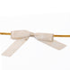50 Pcs 3inch Beige Satin Pre Tied Ribbon Bows, Gift Basket Party Favor Bags Decor - Classic#whtbkgd