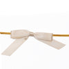 50 Pcs 3inch Beige Satin Pre Tied Ribbon Bows, Gift Basket Party Favor Bags Decor - Classic#whtbkgd