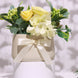 50 Pcs 3inch Ivory Satin Pre Tied Ribbon Bows, Gift Basket Party Favor Bags Decor - Classic