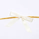 50 Pcs 3inch Ivory Satin Pre Tied Ribbon Bows, Gift Basket Party Favor Bags Decor - Classic#whtbkgd