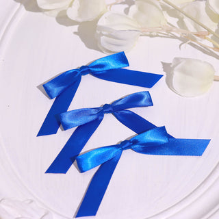 Elevate Your Decor with Royal Blue Satin Ribbon Bows