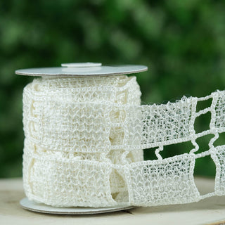 White Sequin Stitch Crochet | Clearance SALE