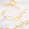 Olive Gold Leaf Ribbon Trim, Artificial Vines Leaf Garland For DIY Craft Party Wedding Home Decor