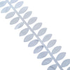 50ft | 4inch Dusty Blue Leaf Petal Taffeta Ribbon Sash, Artificial DIY Fabric Garlands#whtbkgd