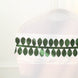 50ft | 4inch Green Leaf Petal Taffeta Ribbon Sash, Artificial DIY Fabric Garlands