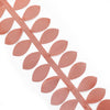 50ft | 4inch Terracotta Leaf Petal Taffeta Ribbon Sash, Artificial DIY Fabric Garlands#whtbkgd