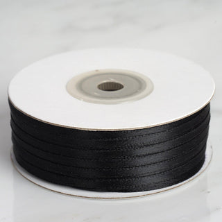 Black Satin Ribbon for All Your Crafting Needs