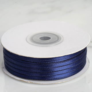 Navy Blue Satin Ribbon for All Your Crafting Needs