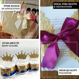 Variety of ribbon styles in many colors for crafts and decorations.