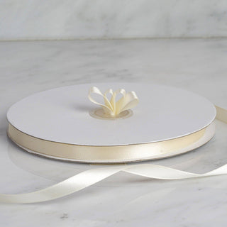 Elegant Ivory Satin Ribbon for All Your Decorative Needs