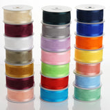 25 Yards | 1.5 Inch Organza Ribbon With Satin Edges | TableclothsFactory