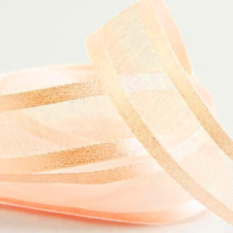 25 Yard | 7/8 Inch Organza Ribbon With Satin Edges | TableclothsFactory#whtbkgd