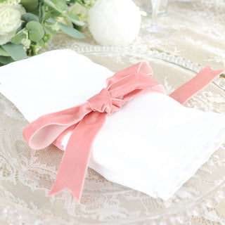 Elevate Your Event Decor with Dusty Rose Velvet Ribbon