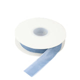 Dusty Blue Velvet Single Faced Ribbon Spool, DIY Craft Supplies, Velvet & Nylon Ribbon Roll#whtbkgd