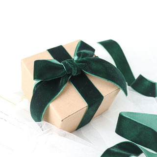 Add Elegance to Your Crafts with Hunter Emerald Green Velvet Ribbon