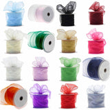 10 Yards | 2.5 Inch Wired Edge Organza Ribbon | TableclothsFactory