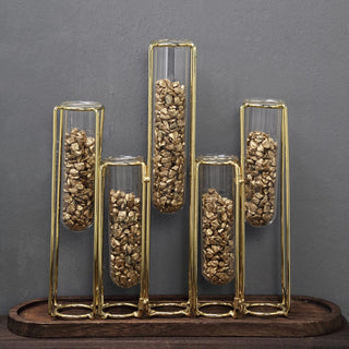 Add a Touch of Elegance with Metallic Gold Pebble Stone Vase Fillers
