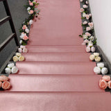 3ftx50ft Rose Gold Sparkle Glitter Wedding Aisle Runner, Non-Woven Red Carpet Runner Prom, Hollywood