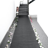 3ftx50ft Black Glitter Wedding Aisle Runner Non-Woven Red Carpet Runner Prom Hollywood Parties