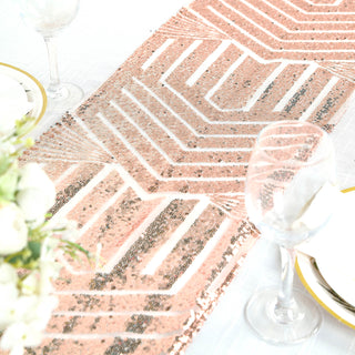 Create a Luxurious Ambiance with the Diamond Glitz Sequin Table Runner