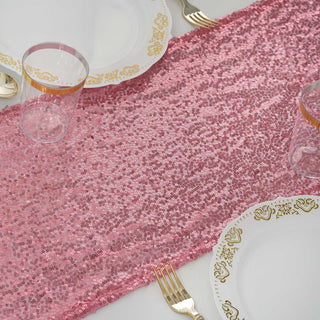 Create a Stunning Tablescape with the Pink Sequin Table Runner