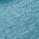 Blue sequin fabric with shimmering texture and intricate detail.