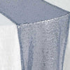 12x108Inch Dusty Blue Premium Sequin Table Runners#whtbkgd