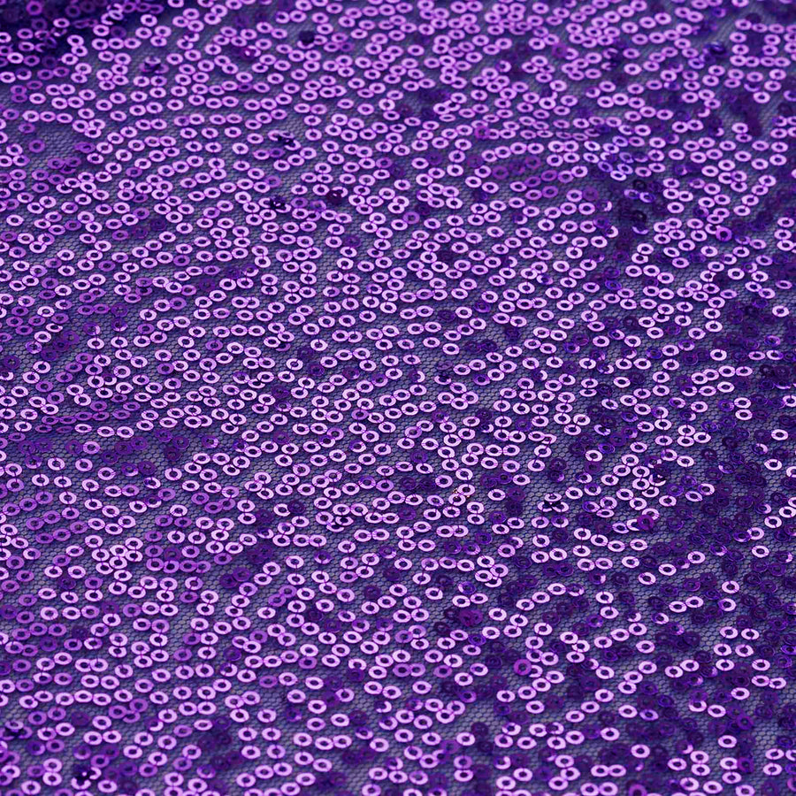 12"x108" Purple Sequin Table Runners
