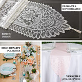 Blush | Rose Gold Lace Runner For Table Top Banquet