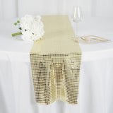 Champagne Dashing Mirror Foil Table Runner - Add Glamour to Your Event