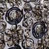 COUTURE Tulle Satin Table Runner Black Gold