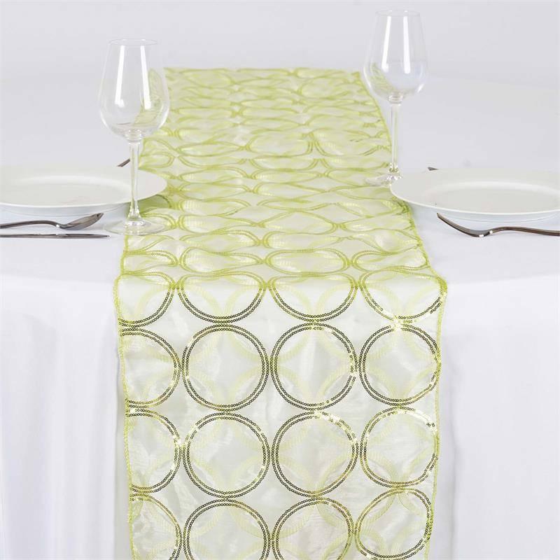 14"x108" Table Runners | Sequin Circle Designs#whtbkgd