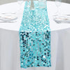 13x108 inch Turquoise Big Payette Sequin Table Runner