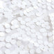 13x108 inch White Big Payette Sequin Table Runner#whtbkgd
