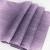 12inch x 108inch Violet Amethyst Accordion Crinkle Taffeta Linen Table Runner#whtbkgd