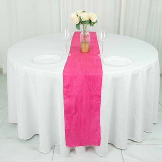 Add a Pop of Color to Your Event with the Fuchsia Table Runner