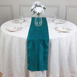 Make a Statement with the Accordion Crinkle Taffeta Table Runner