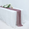 10ft Violet Amethyst Gauze Cheesecloth Boho Table Runner