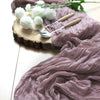 10ft Violet Amethyst Gauze Cheesecloth Boho Table Runner#whtbkgd